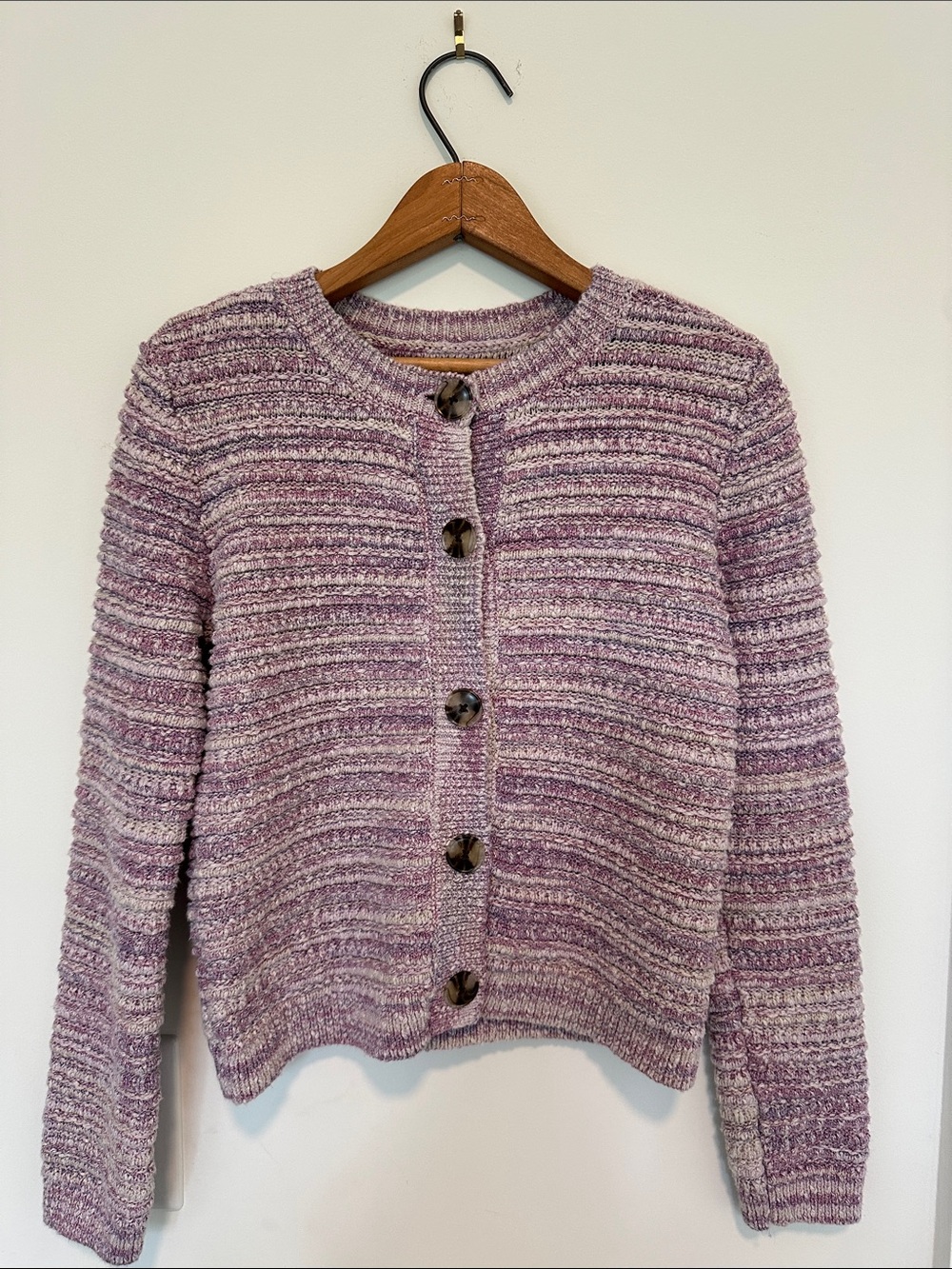 Loft Knit Cardigan Women’s Sweater in Lavender